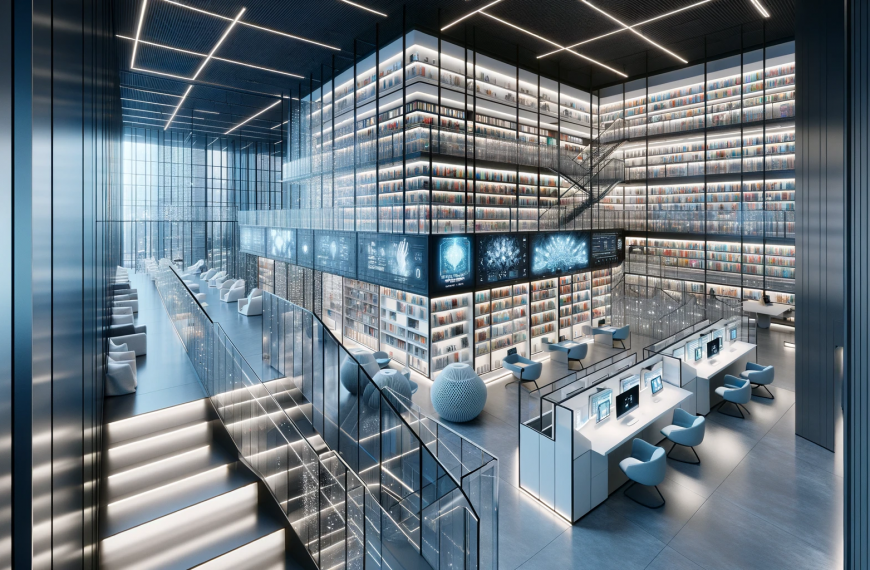 Modern High Tech Library