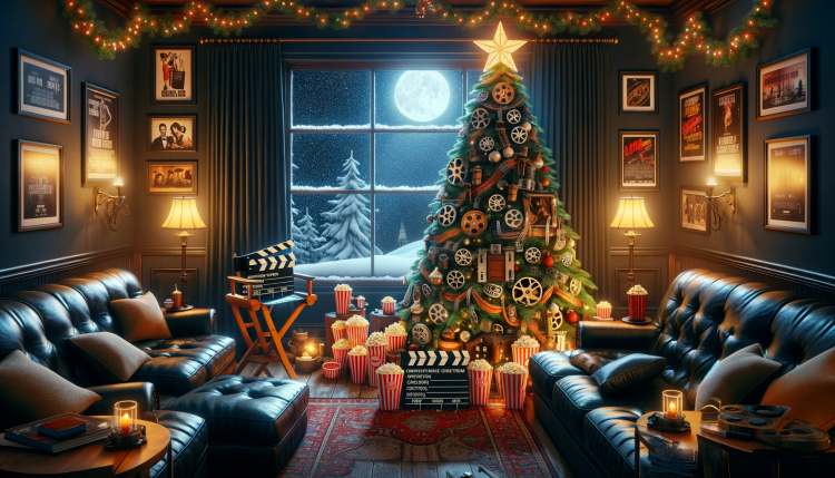 Movie Theater Christmas Tree - Ai Generated Image - FREE Download ...