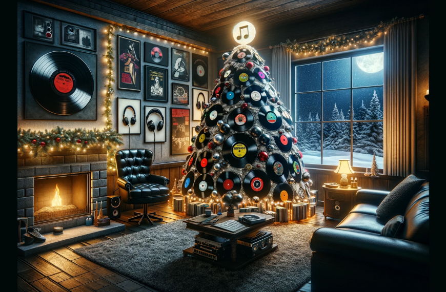 Music record Christmas Tree