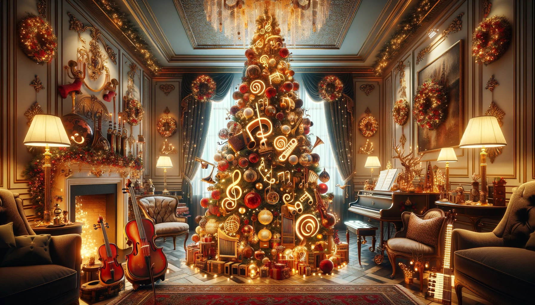 Musical Themed Christmas Tree