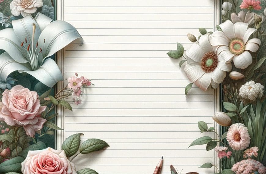 New Beautiful flower stationary scaled