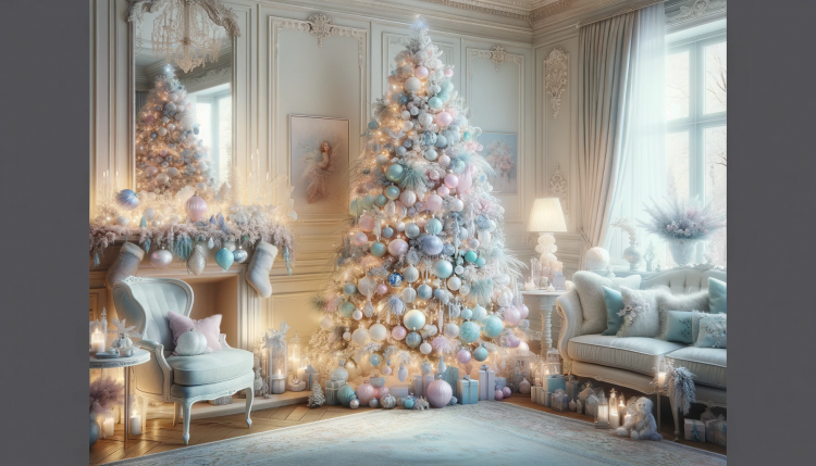 Pastel Themed Christmas Tree - FREE Image Download - Tiffany Bliss