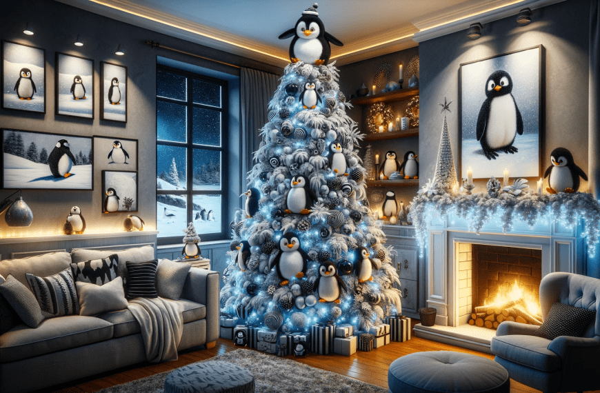 Penguin Christmas tree