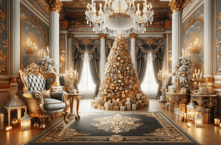 Royal elegant Christmas backdrop