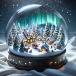 Magical Castle Christmas Snow Globe – FREE Image Download