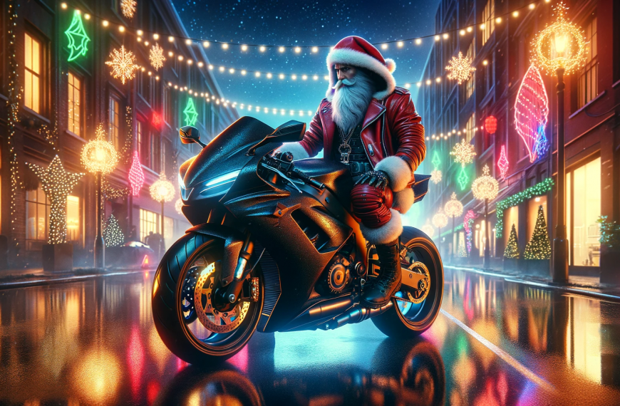 Santa Claus Motorcycle Christmas Shops