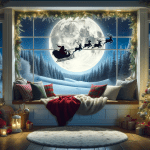 Cozy Christmas Living Room Night – FREE Image Download