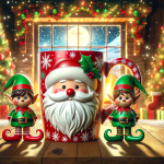 Santa Mug Chocolate Pudding Marshmallows – Ai Generated Image – FREE Download