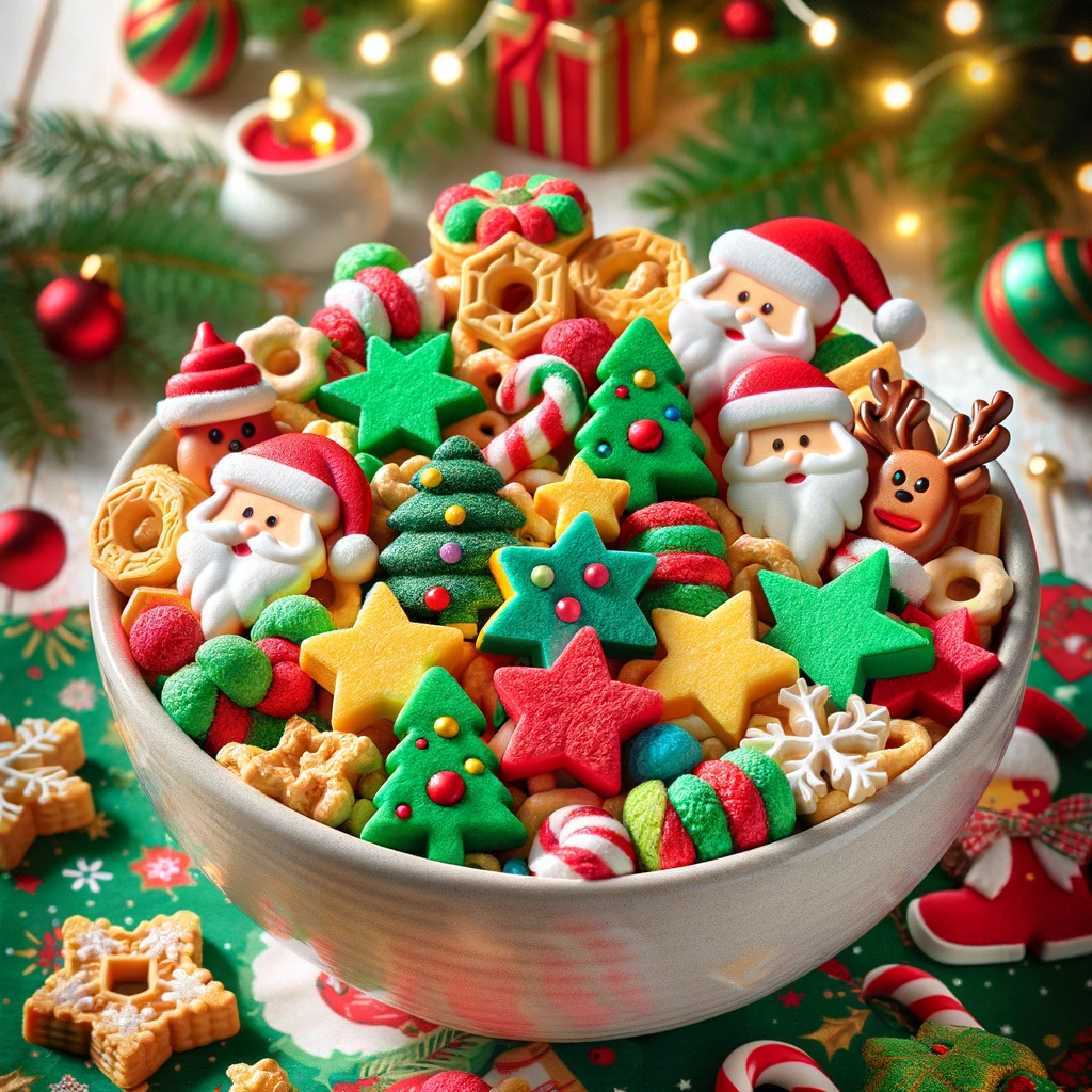 Santa Reindeer Christmas Cereal Bowl