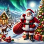 Shopping for Christmas at Night – FREE Image Download