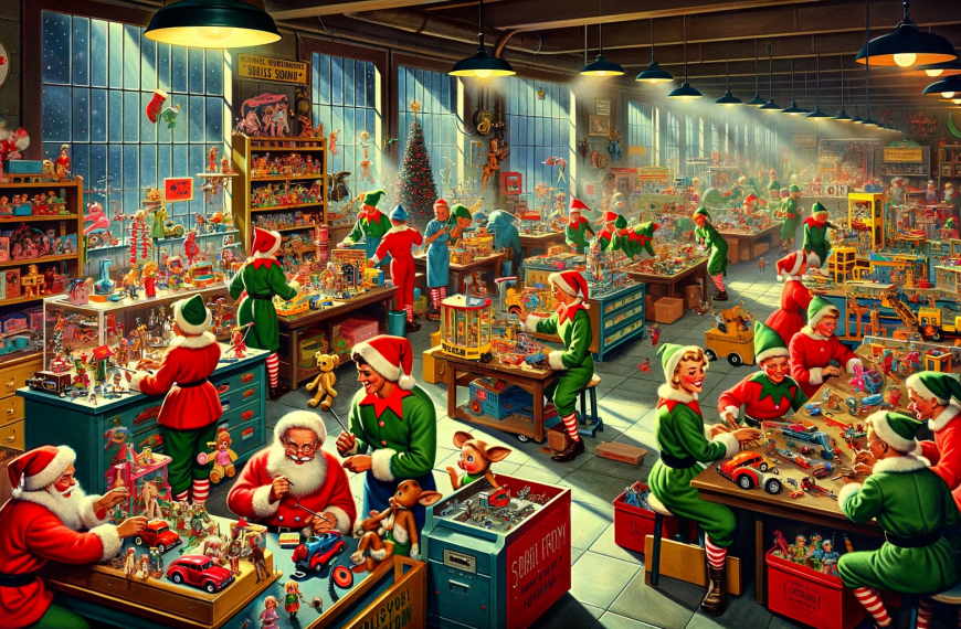 Santas Workshop 1950