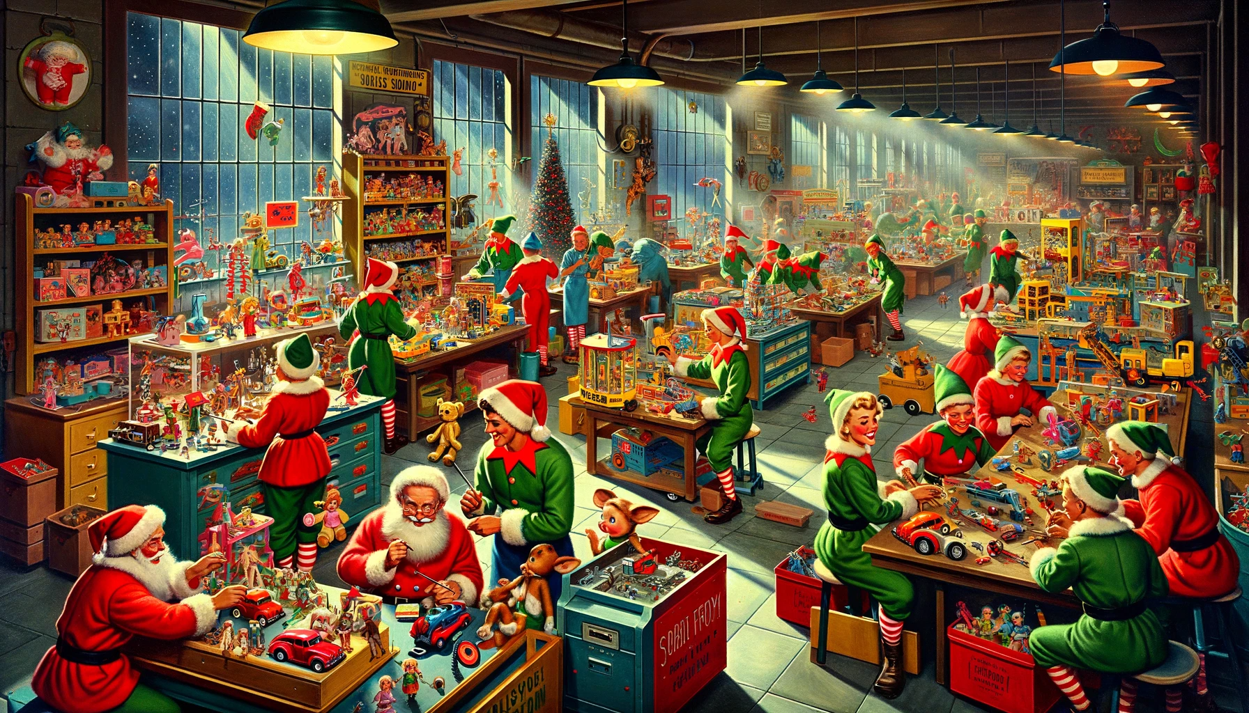 Santas Workshop 1950