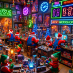 Elf in Santas Workshop 1900 – FREE Image Download