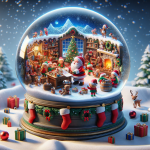 Snow Globe with Santa Claus Christmas Parade – FREE Image Download