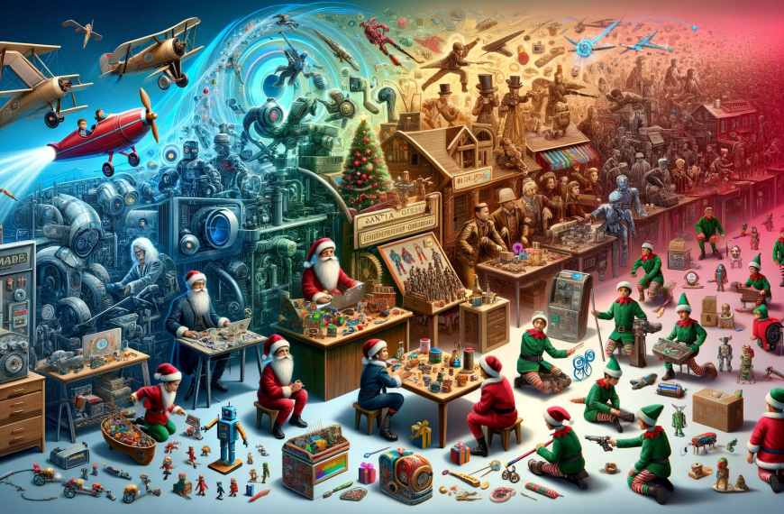 Santas workshop through the years 2