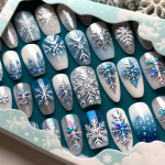 Christmas Tree Santa Ornate Nail Art – FREE Image Download