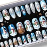 Christmas Elf Acrylic Nails Candy Cane Packaged Nail Art – FREE Image Download