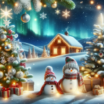 Cozy Christmas Living Room Night – FREE Image Download