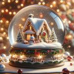 Cottage and Forest Snow Globe – FREE Image Download