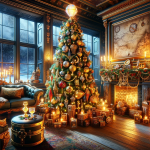 Haunted House Christmas Tree – Ai Generated Image – FREE Download