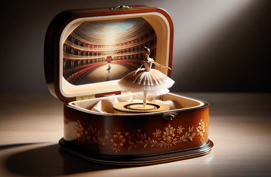 Vintage Ballerina Music Box