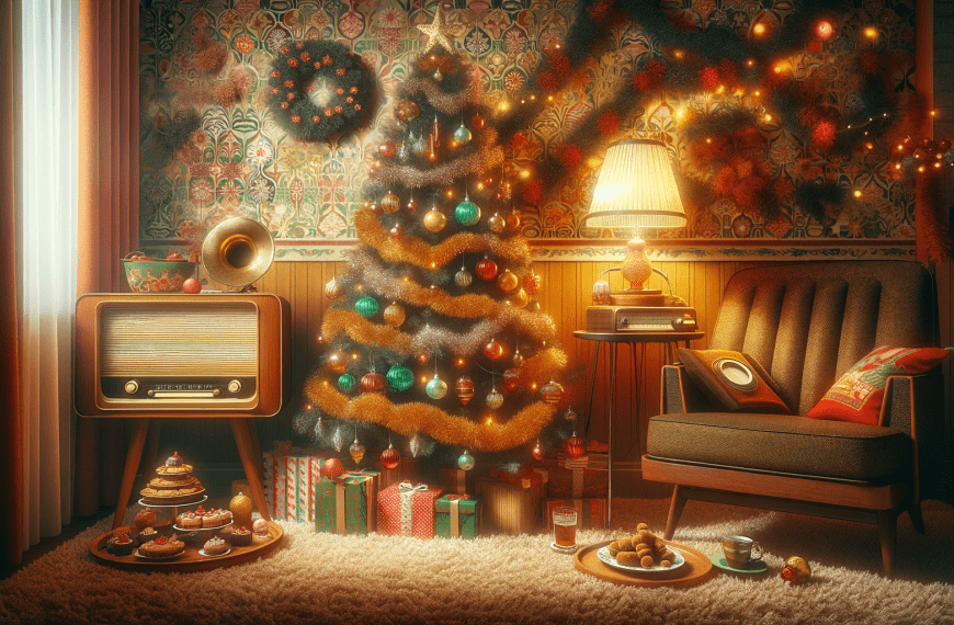 Vintage style Christmas backdrop