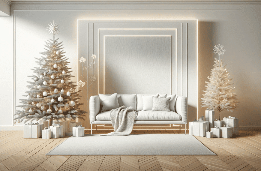 White Christmas minimalist backdrop 1