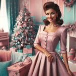 Pink and Teal Advent Calendar – Ai Generated Image – FREE Download