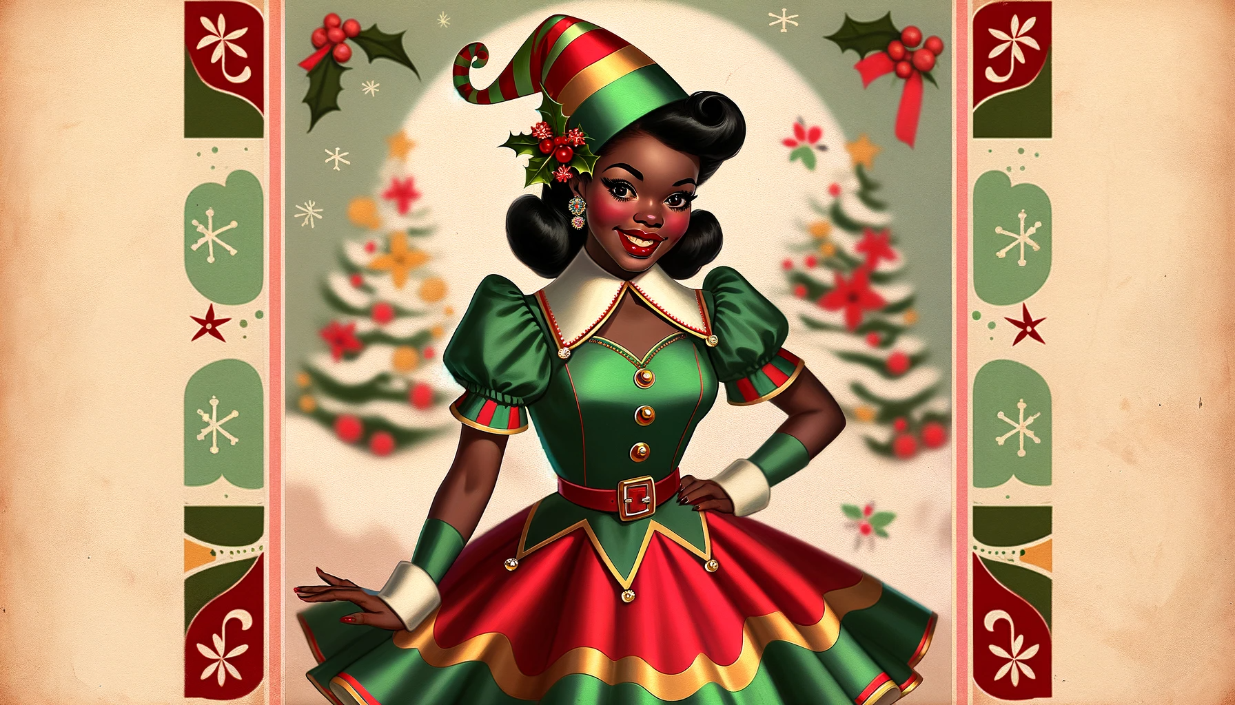 Woman in Elf Dress