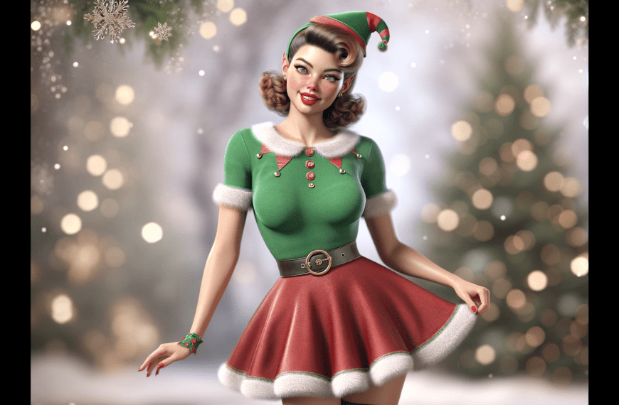 Woman in Elf Outfit