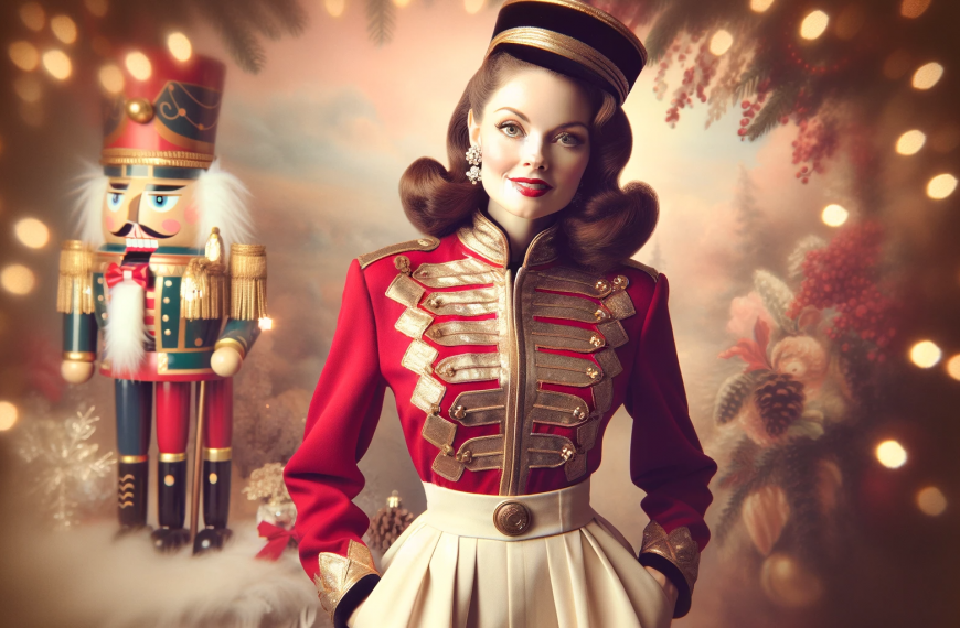 Woman in Nutcracker Outfit