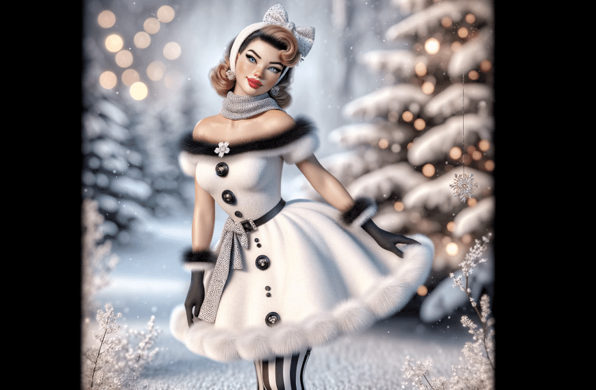 Woman in Snowman Outfit