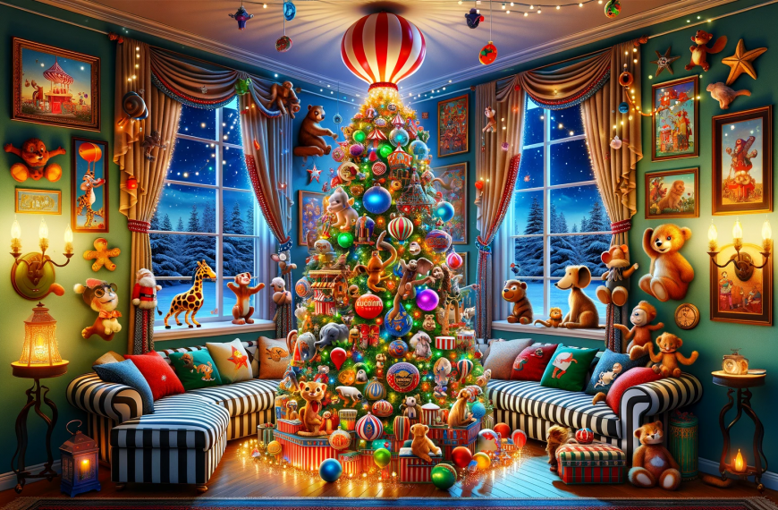 circus Animals Christmas Tree