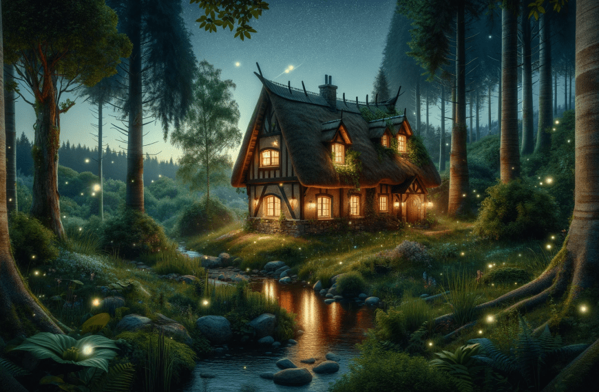 fairytale cottage with fireplaces