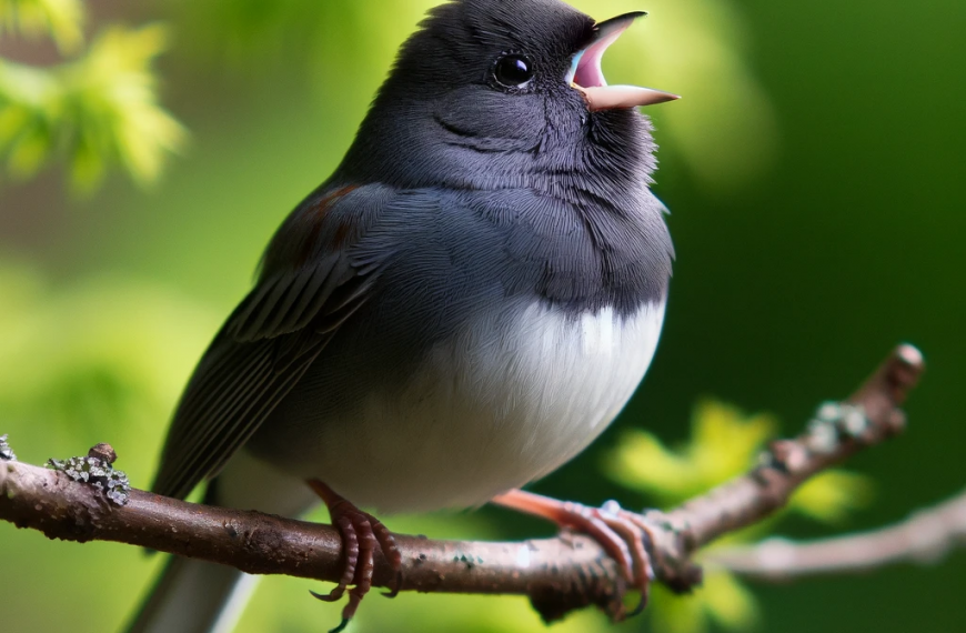 Dark eyed junco singing