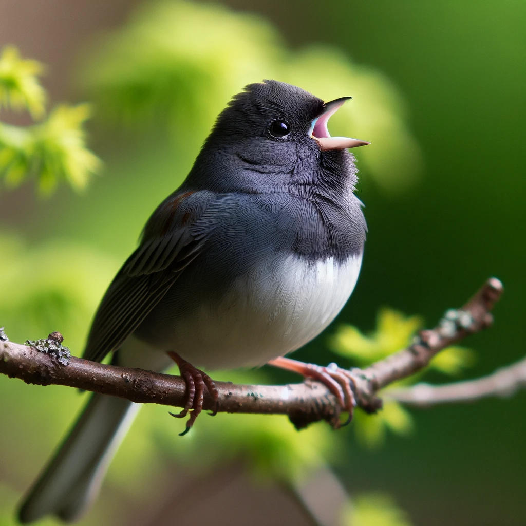 Dark eyed junco singing