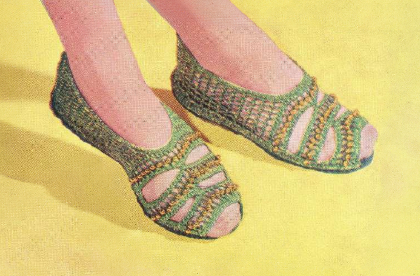 Beaded Sandals Crochet Pattern