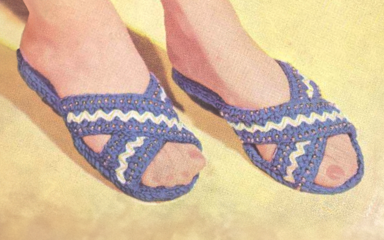 Criss Cross Crochet Sandals