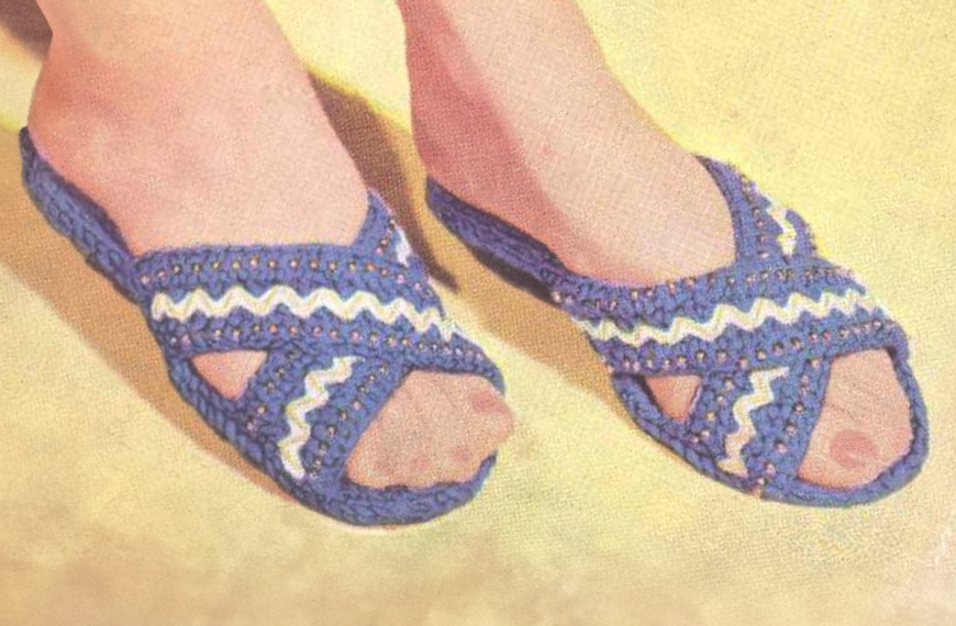 Criss Cross Crochet Sandals