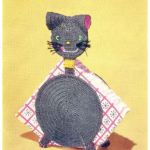 Kitten Potholder – FREE Cat Shaped Crochet Pattern