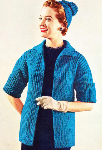 Knit Finger tip length coat