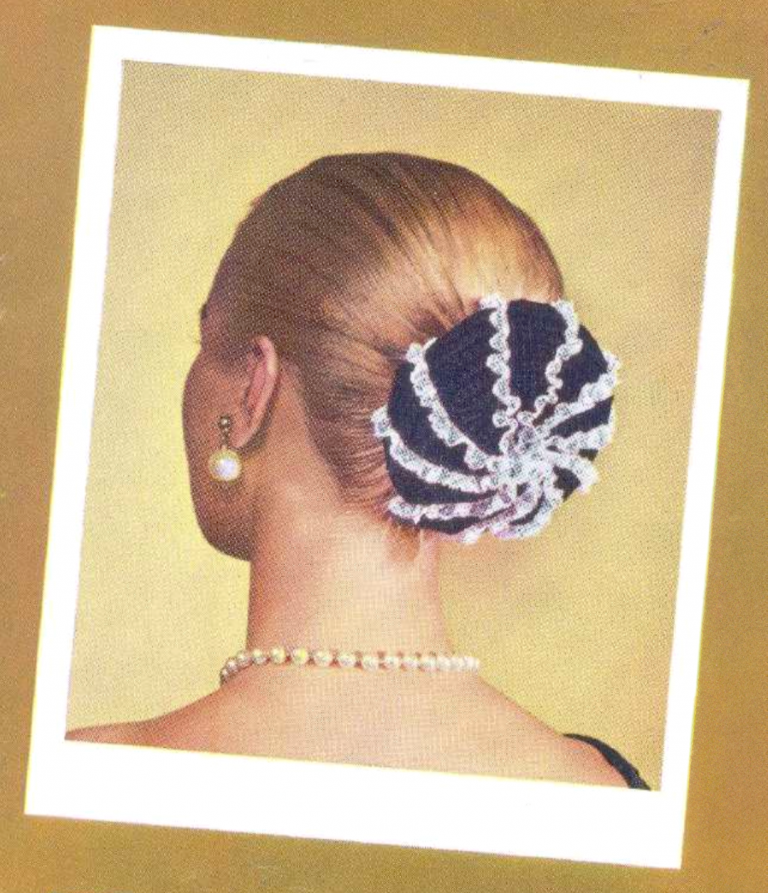 Lace Trim Hair Bun Cover Free Crochet Pattern Tiffany Bliss