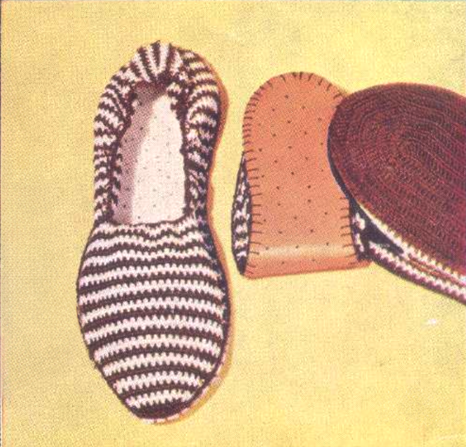 Men's Crochet Slippers