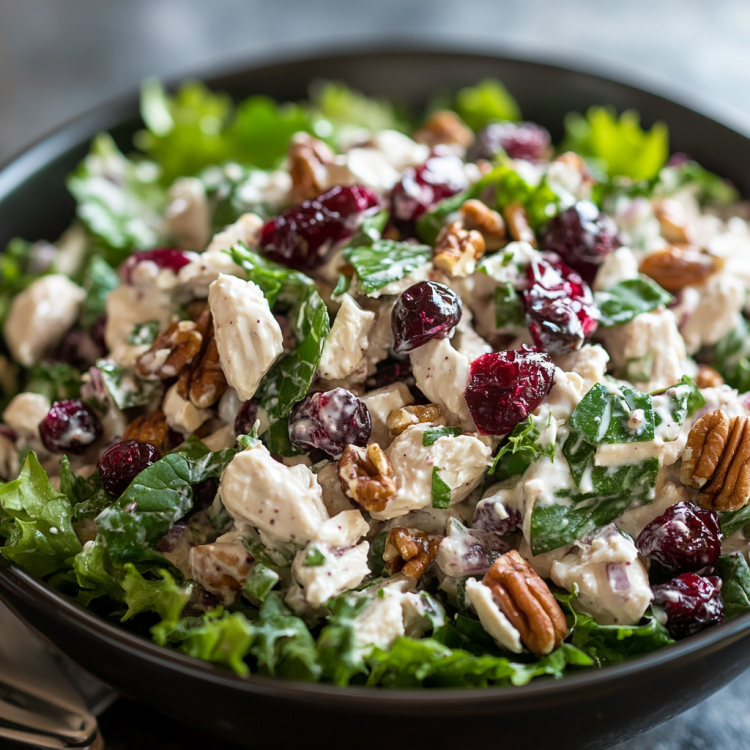 Cranberry pecan chicken salad