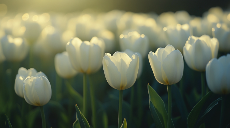 beautiful spring tulips ai generated image