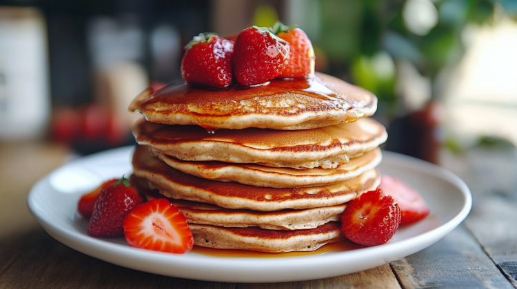 flaxseed pancakes Ai Generated Image