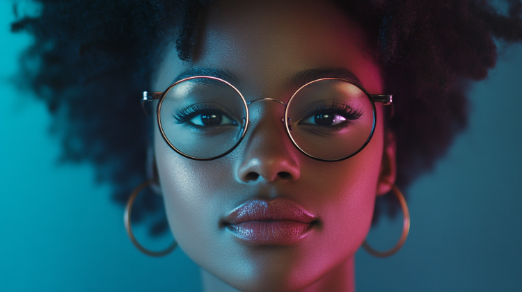 modern eyeglasses ai generated image
