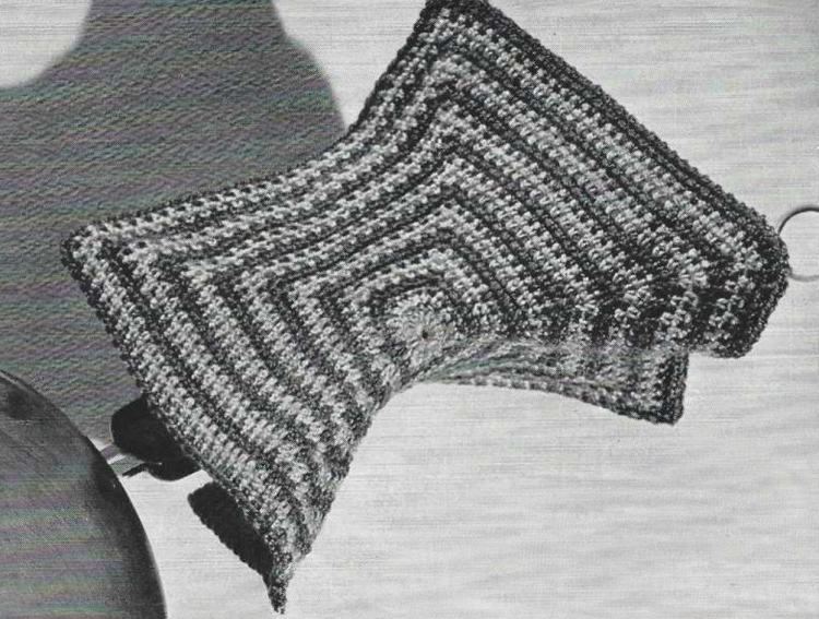 Original Square Striped Potholder Photo from Pattern